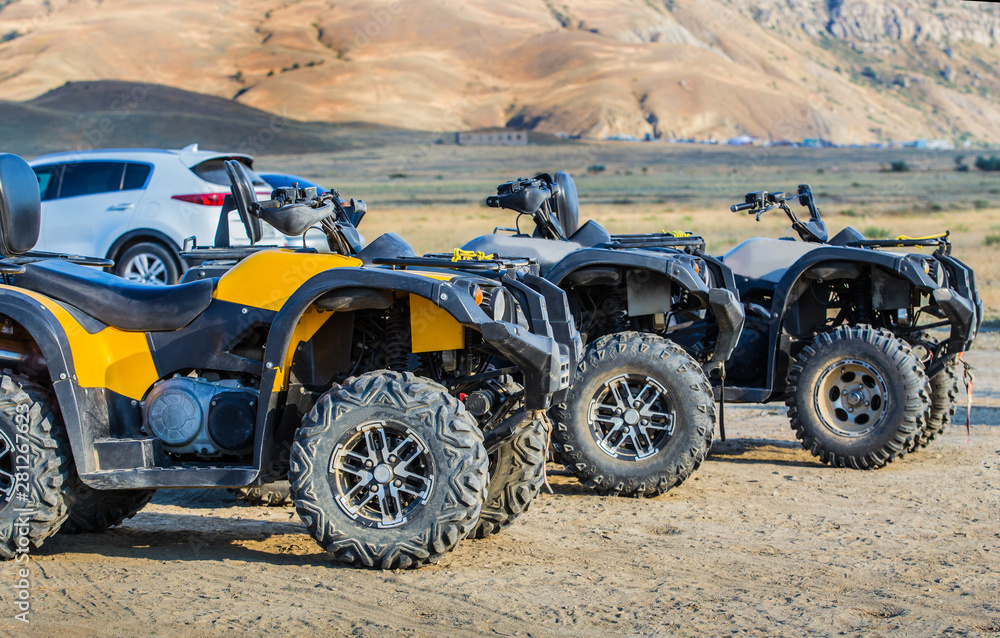ATVs on the plain ATVs on the plain