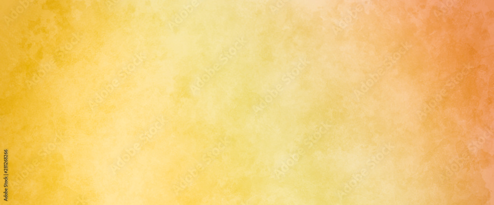 Watercolor yellow watercolour background for paper design.