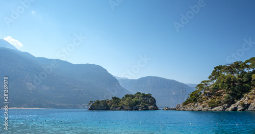 Oludeniz, Turkey. Blue Lagoon. View of the mountains, and sea