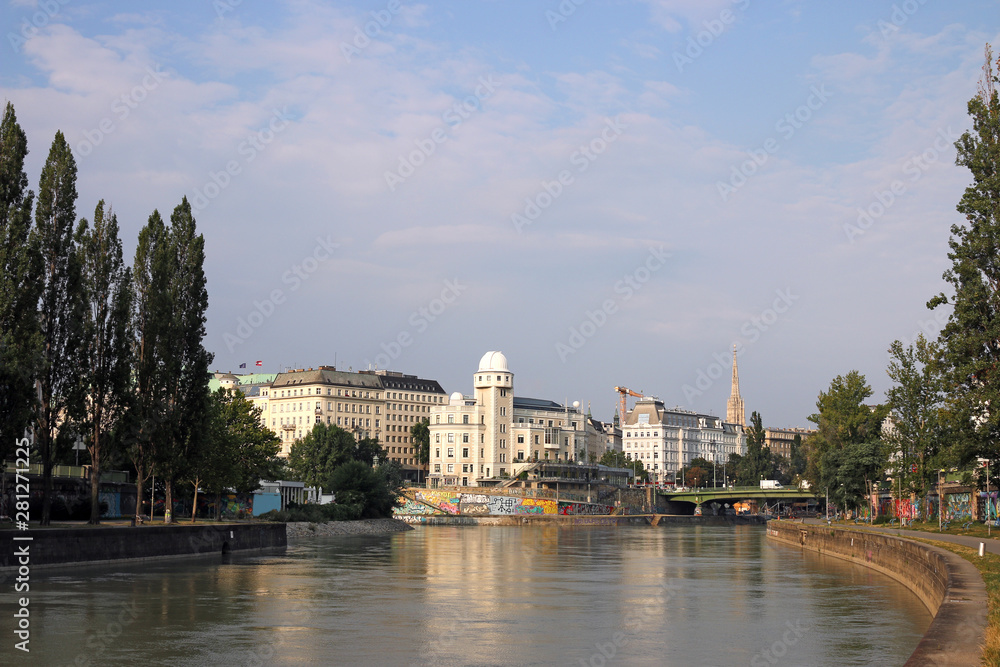 The Danube Canal in Vienna Austria