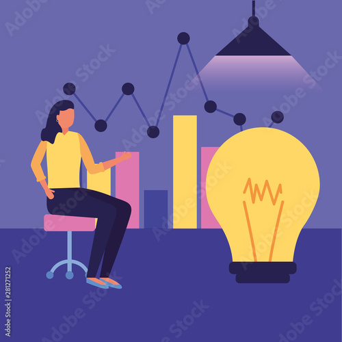 Workflow and infographic vector design