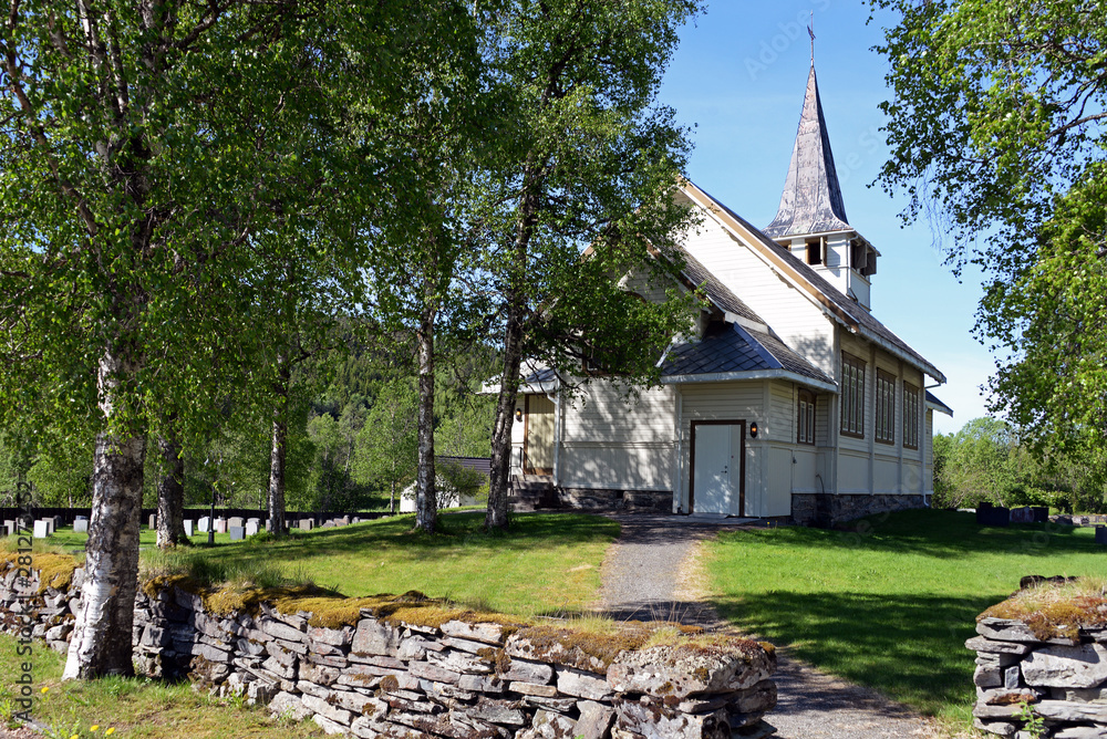 alte Dorfkirche in Norwegen