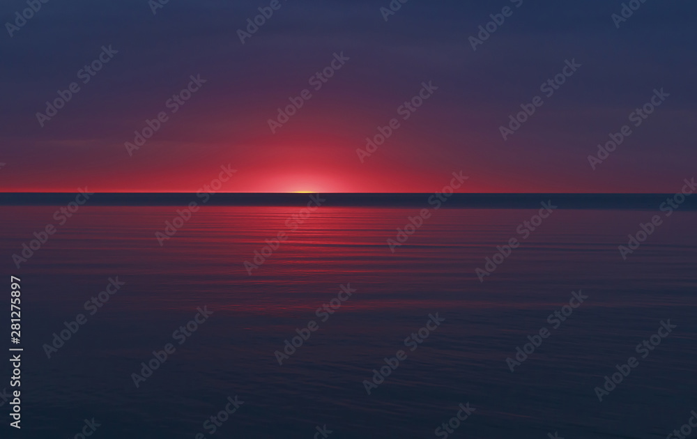 At blue summer night in the Baltic sea. At blue summer night in the Baltic sea.