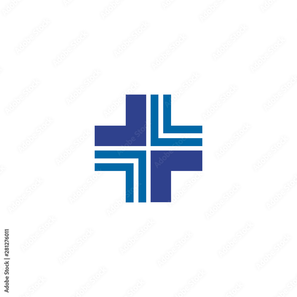 Obraz premium Medical and health care logo design template