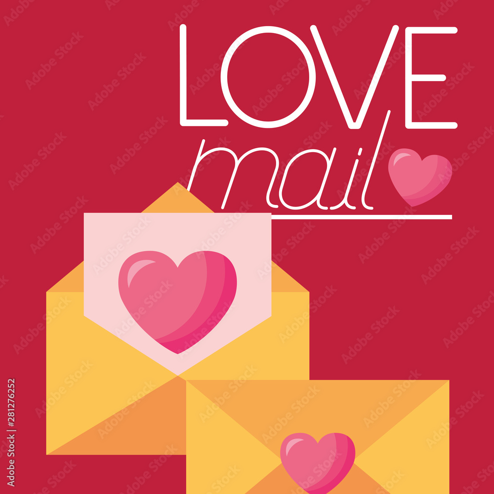 Love represented by card vector design