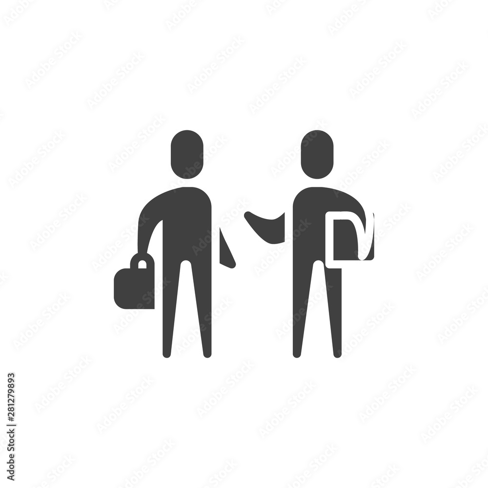 Partnership, handshake vector icon. filled flat sign for mobile concept and web design. Men shaking hands glyph icon. Business deal, agreement symbol, logo illustration. Vector graphics