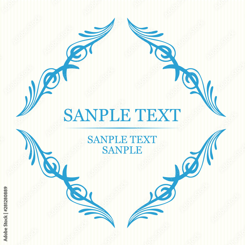 アンティークフレーム　カリグラフィー　デコレーション素材　装飾