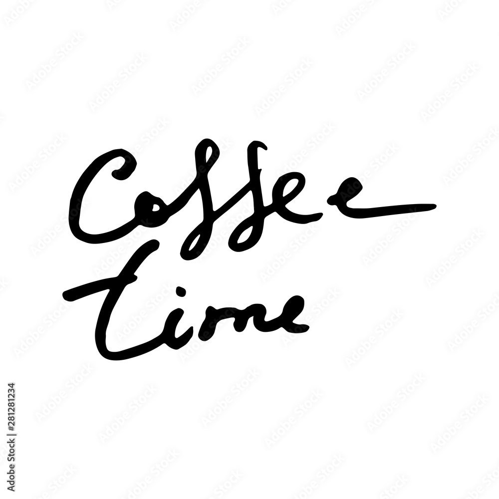 Creative original ink script for hipsters, girls, t shir, wallpaper fashion clothes. Doodle original calligraphic text about cofee. Creative original ink script for hipsters, girls, t shir, wallpaper fashion clothes. Doodle original calligraphic text about cofee.