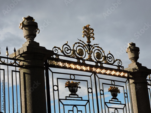 Gate of summer garden in Saint-Petersburg