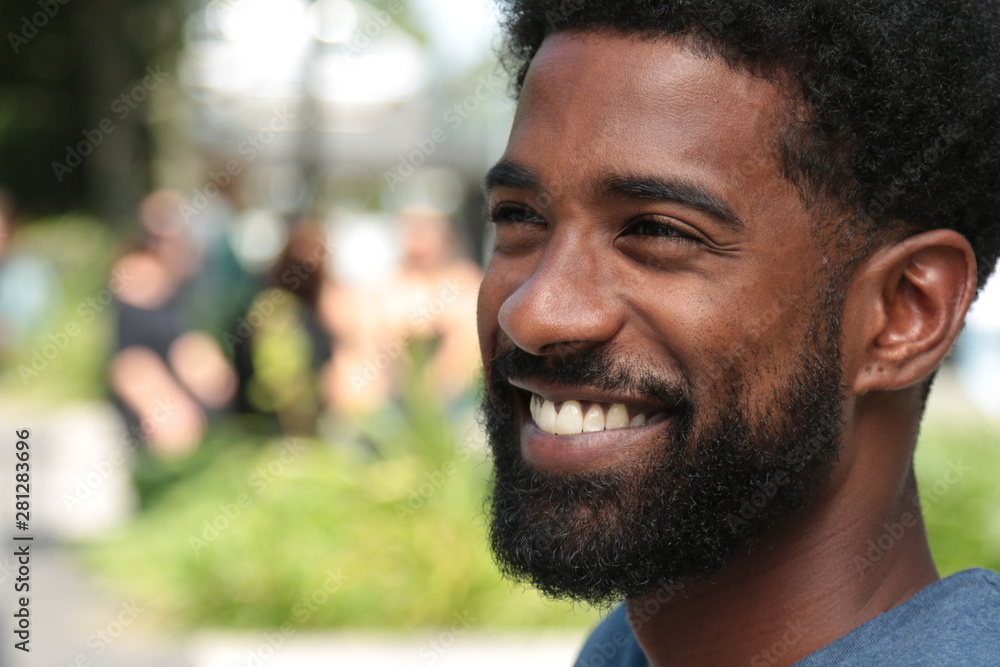 Beautiful black man outside Beautiful black man outside