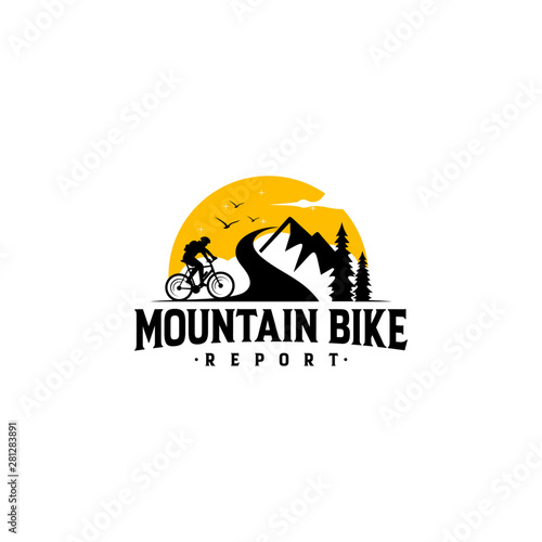 Mountain Bike Logo Vectors