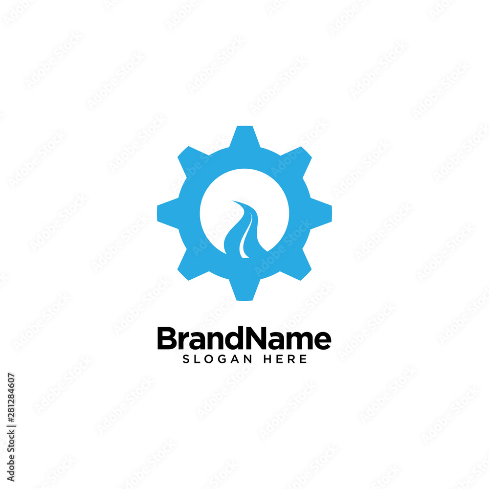 Mechanical Gear Logo Design Inspiration