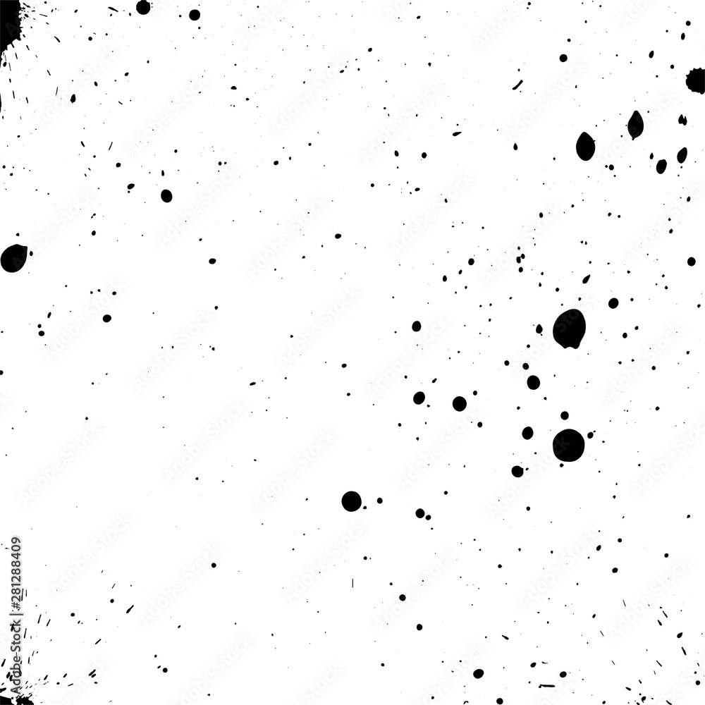 Ink splashes seamless pattern. Black and white spray texture Ink splashes seamless pattern. Black and white spray texture