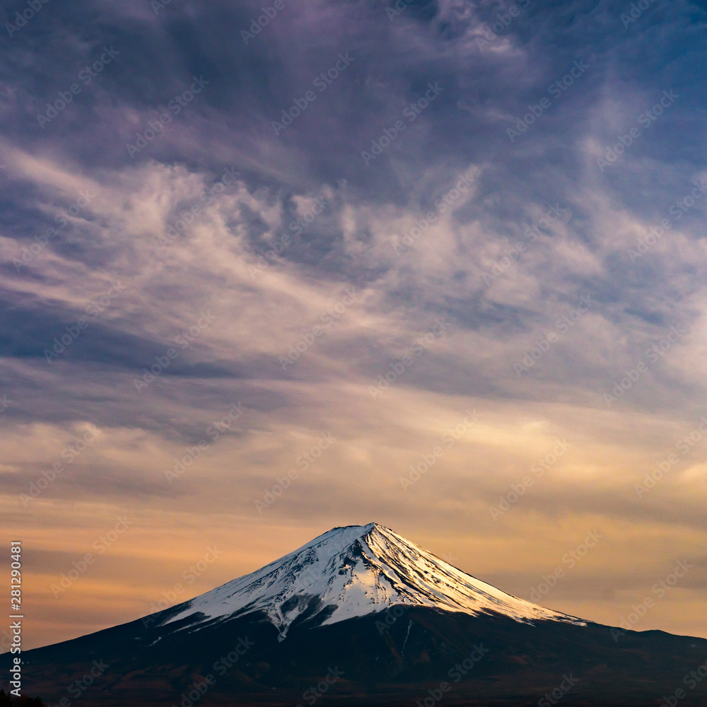 Mt. Fuji at kawaguchiko Fujiyoshida, Japan.