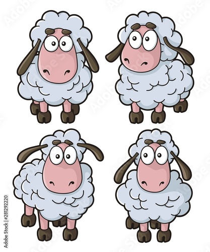 Sheep Cartoon Icons