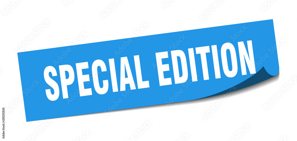 special edition sticker. special edition square isolated sign. special edition