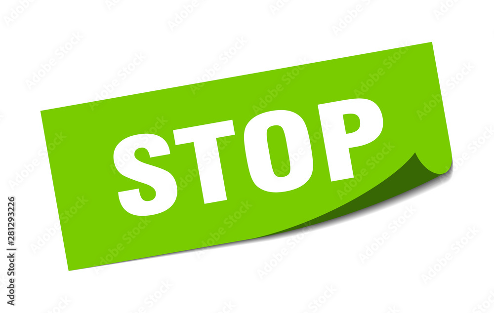 stop sticker. stop square isolated sign. stop stop sticker. stop square isolated sign. stop