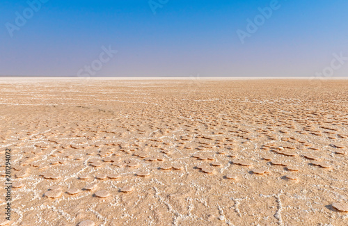 Vast Salt field in Rann of Kutch, Gujarat, India 