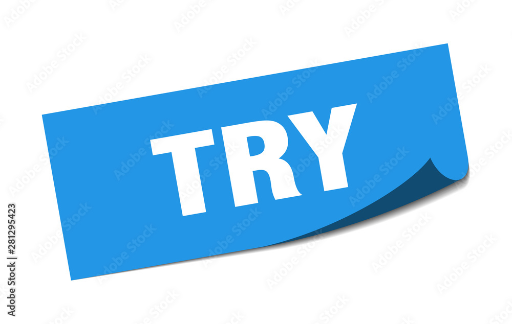 try sticker. try square isolated sign. try try sticker. try square isolated sign. try