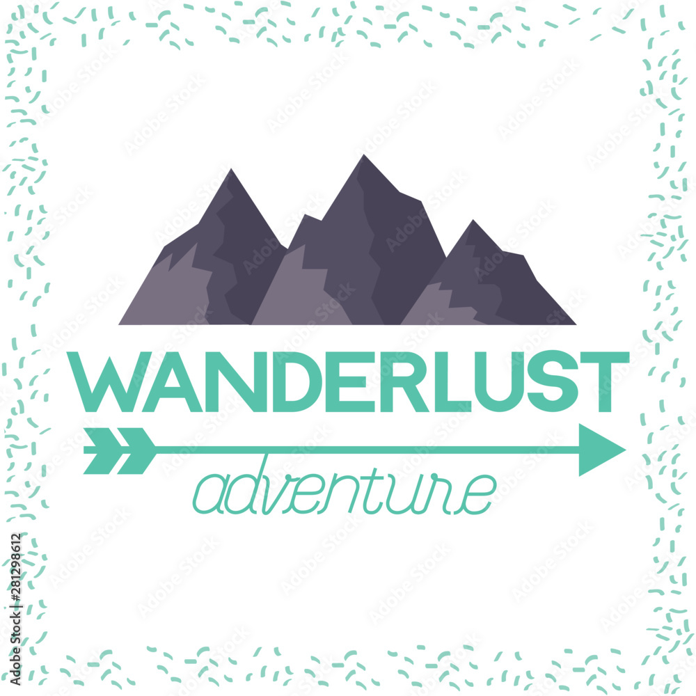 Travel and wanderlust vector design