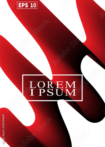 Bright abstract red black gradient background. Liquid background color design.