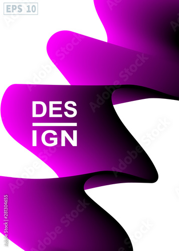 Bright abstract lilac black gradient background. Liquid background color design.