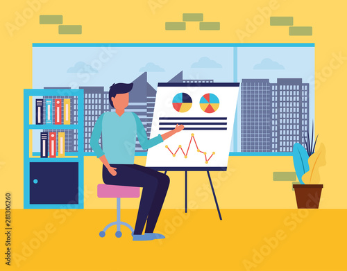 Workflow and infographic vector design