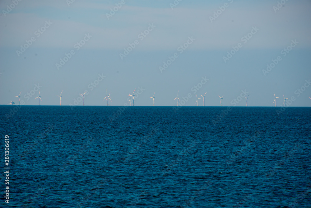 offshore wind energy farm in the baltic sea, germany