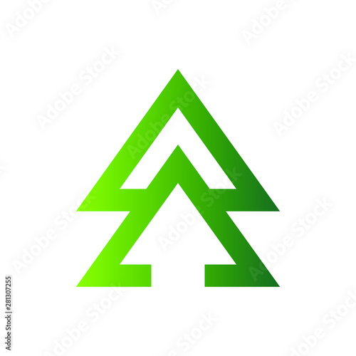 modern abstract triangle design 