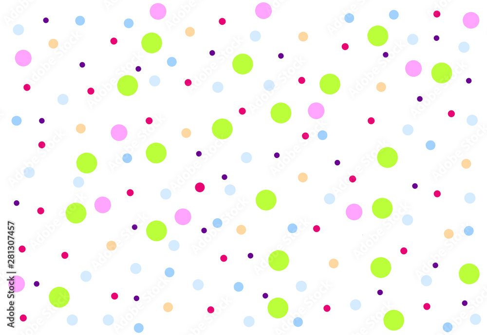 Big colorful polka dots