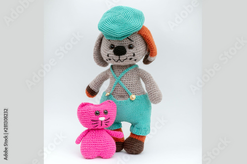 Amigurumi soft toys handmade. Ð¡rochet wool.A gift for children and loved ones. photo