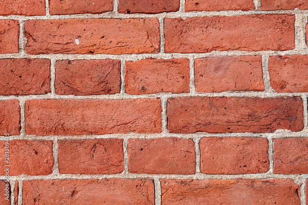 Old red brick wall background texture Old red brick wall background texture