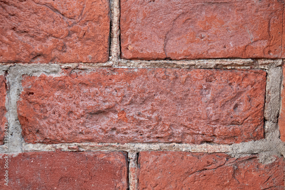 Old red brick wall background texture Old red brick wall background texture
