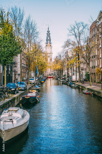 Photography Zuiderkerk in Amsterdam during fall