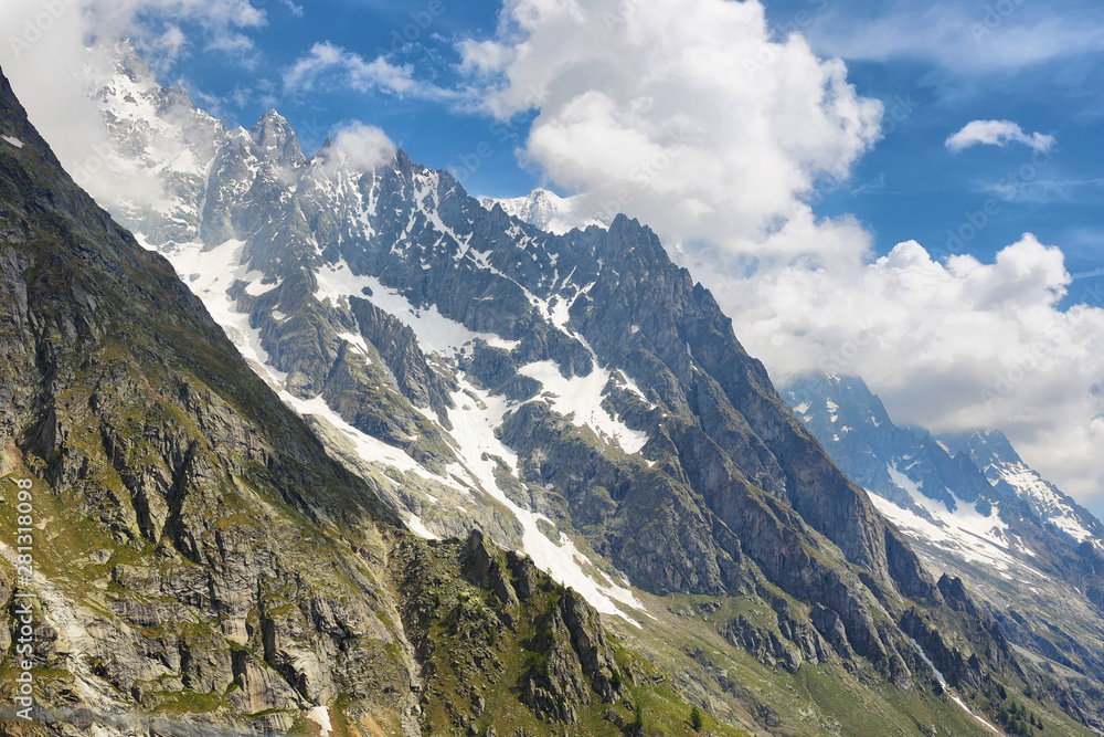 Alps mountain range view from Punta Helbronner Skyway, Aosta Valley, Italy Alps mountain range view from Punta Helbronner Skyway, Aosta Valley, Italy