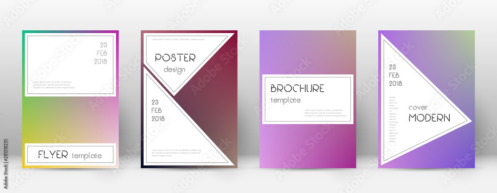 Flyer layout. Stylish exceptional template for Bro