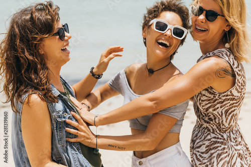 Friends having fun together