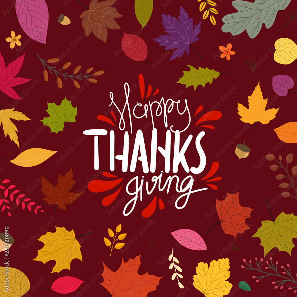 Happy Thanksgiving Day greeting card
