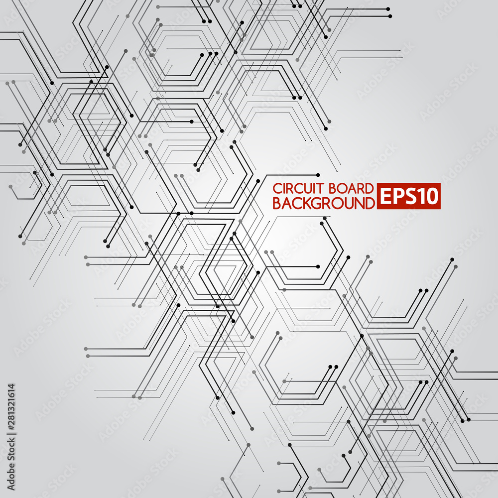 Fototapeta premium Circuit board .Abstract Background, Element for your Design.Vector