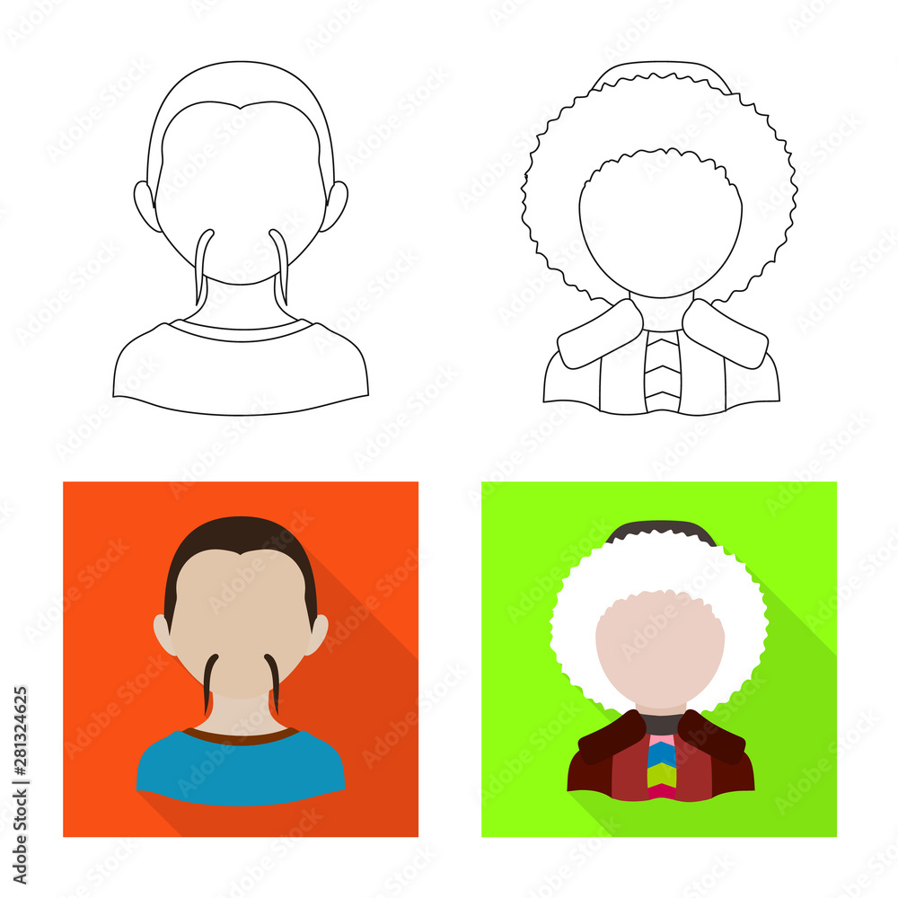 Vector illustration of imitator and resident icon. Set of imitator and culture vector icon for stock. Vector illustration of imitator and resident icon. Set of imitator and culture vector icon for stock.