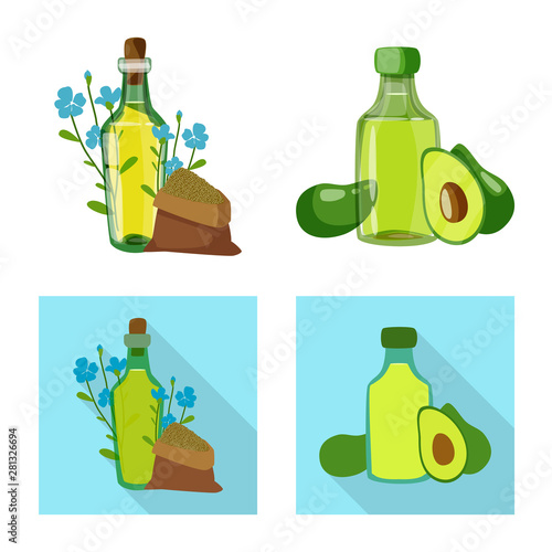 Vector illustration of healthy and vegetable icon. Collection of healthy and agriculture stock vector illustration.