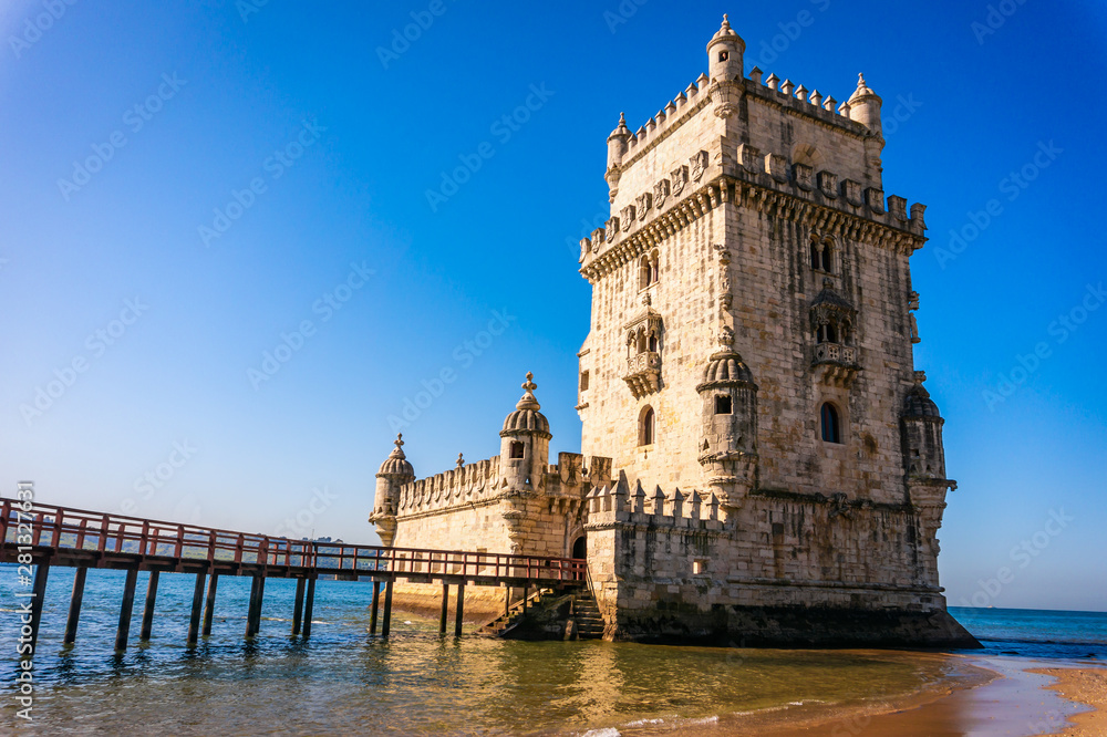 Tower of Belem at sunny day, Lisbon