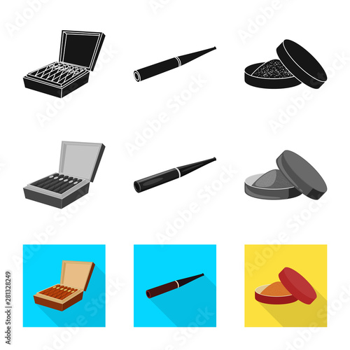 Isolated object of refuse and stop icon. Collection of refuse and habit stock vector illustration.