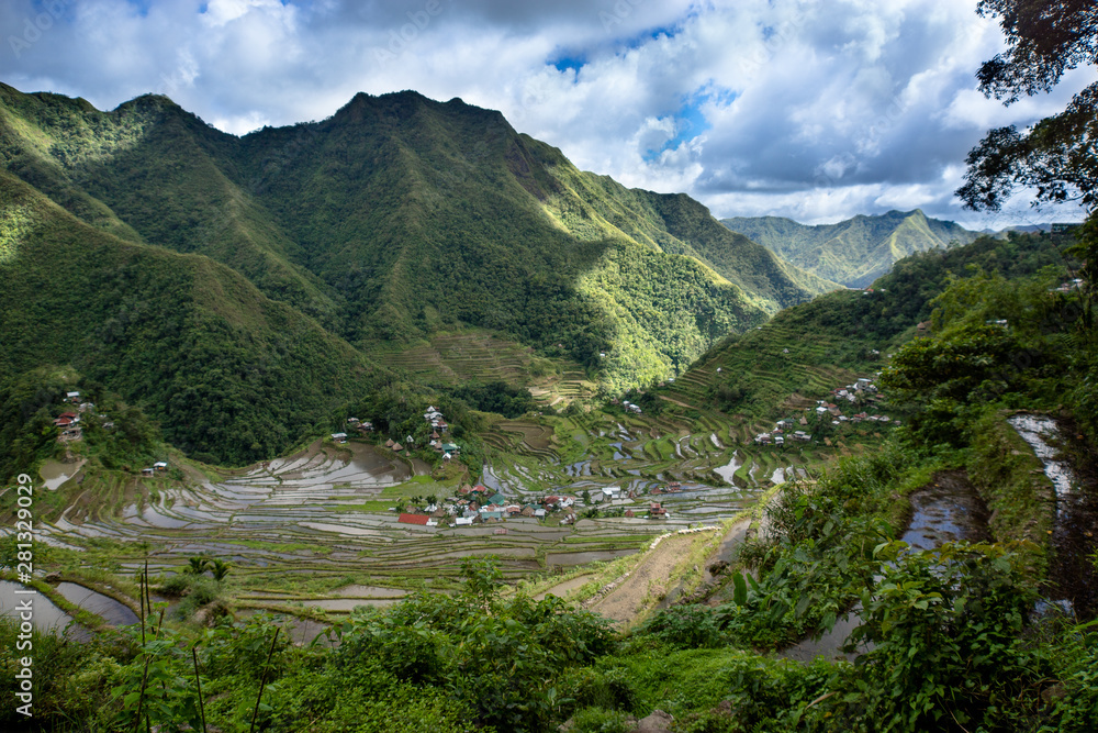 Rice terraces and Banaue village on Philippinesnes