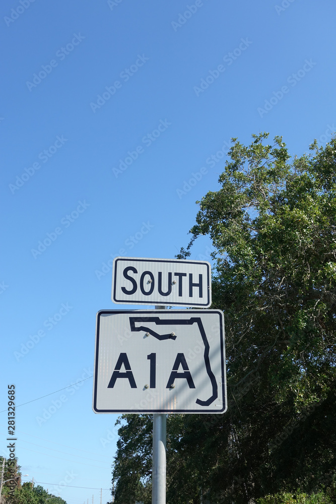 A1A highway sign.