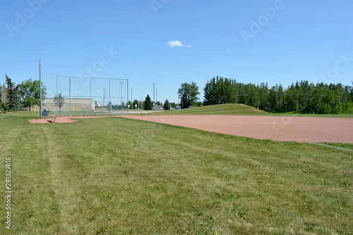 Basefield field at a local community park.