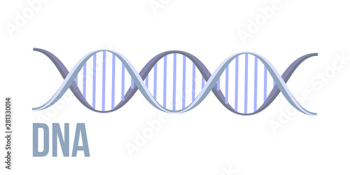 Simple simbol DNA structure vector background. Molecular structure. Flat 2D