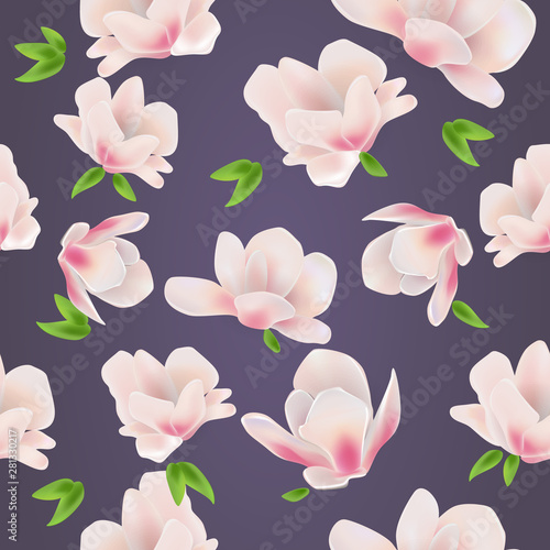 Elegant Flowers pattern for your design. vector illustration