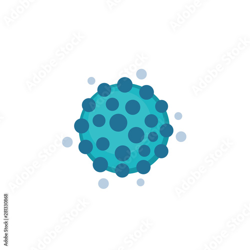 virus vector icon on white