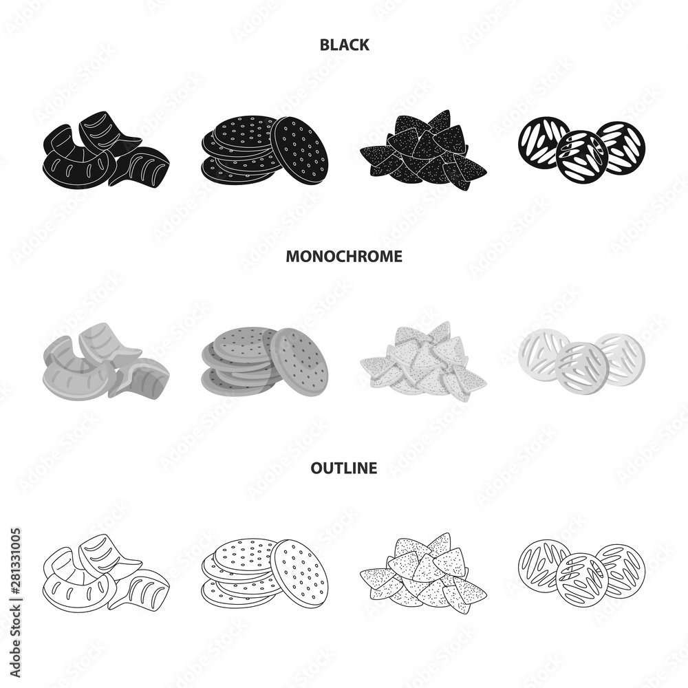 Vector design of Oktoberfest and bar sign. Set of Oktoberfest and cooking stock symbol for web.